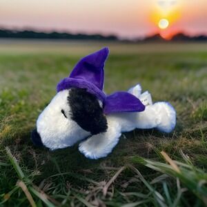 Hallmark Snoopy Dog Plush purple Witch Hat Cape 7 Inches Stuffed Animal Toy
